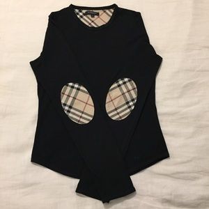 Burberry long sleeve shirt with elbow patch